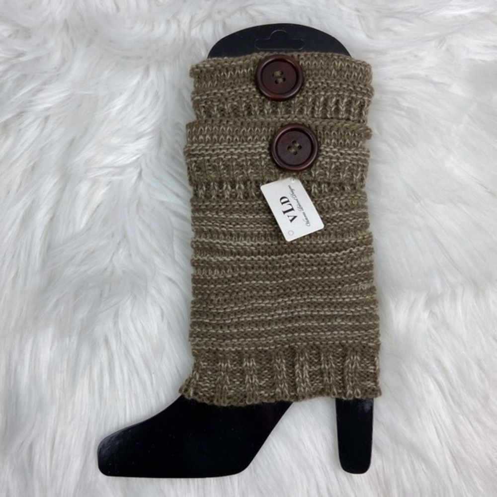 Victoria Leland Designs‎ Boot Cuffs Brown Knitted Boot Cuffs VLD